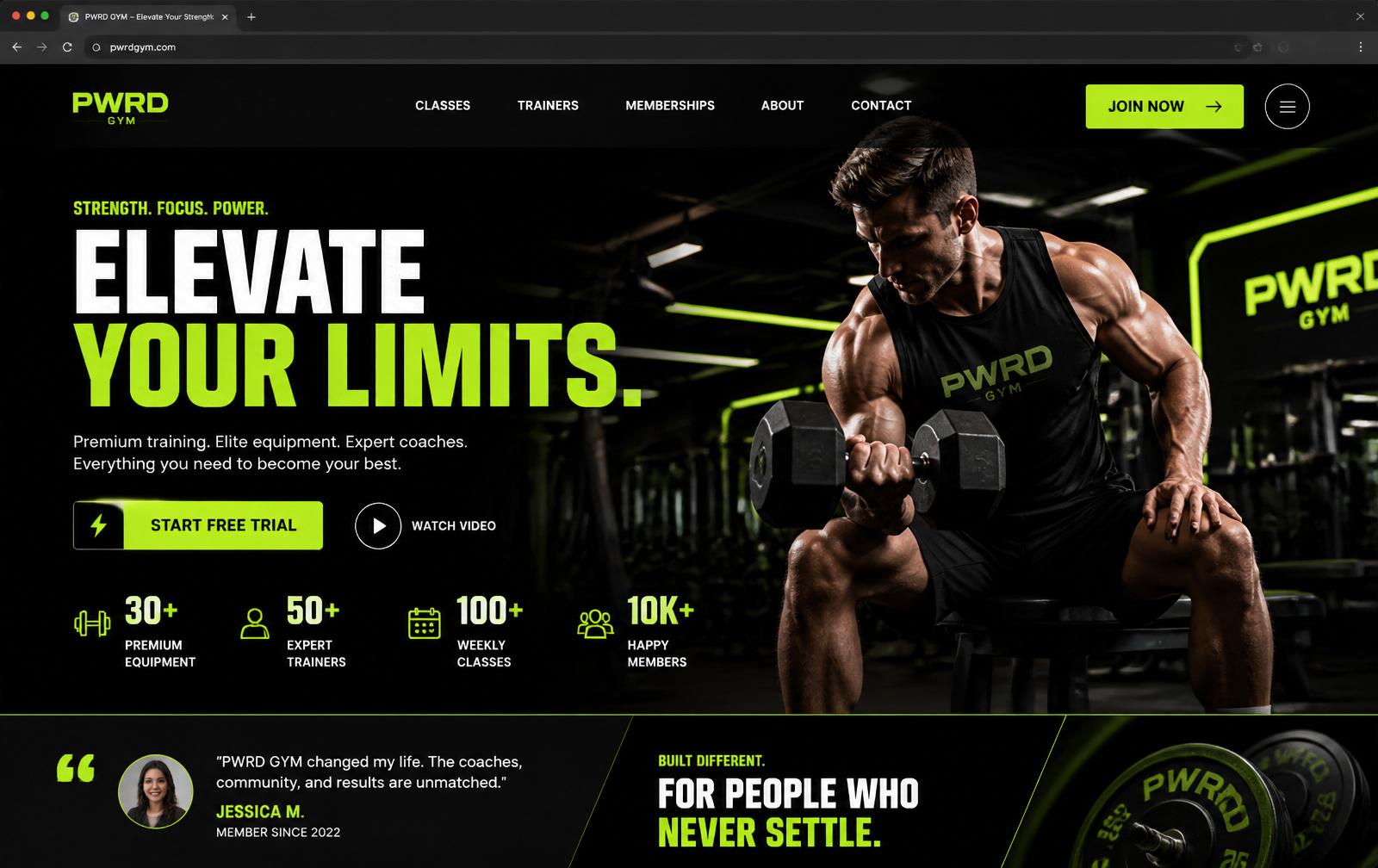 Fitness Website